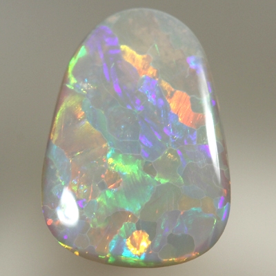 SOLID SEMI BLACK OPAL RARE! Jigsaw pattern